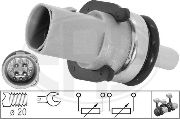 ERA 330141 - Датчик, температура на охладителната течност vvparts.bg