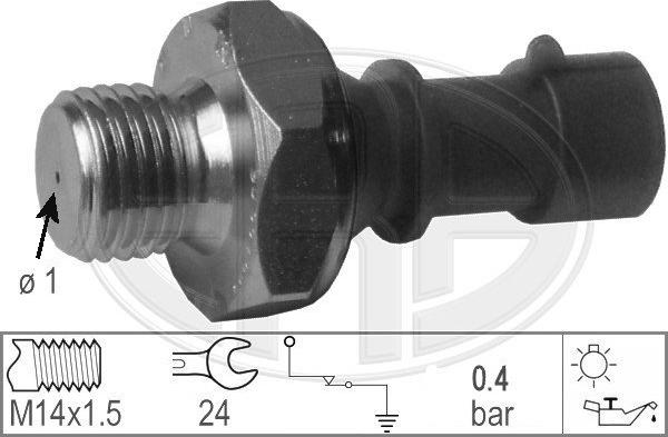 ERA 330365 - Датчик, налягане на маслото vvparts.bg