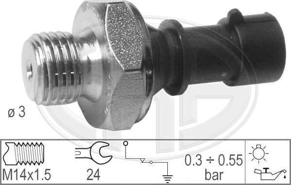 ERA 330363 - Датчик, налягане на маслото vvparts.bg