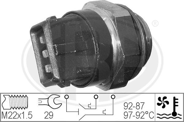 ERA 330272 - Термошалтер, вентилатор на радиатора vvparts.bg