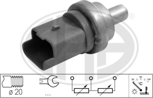 ERA 330742 - Датчик, температура на охладителната течност vvparts.bg