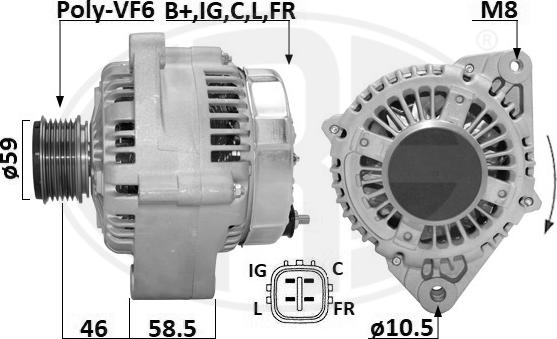 ERA 209660A - Генератор vvparts.bg