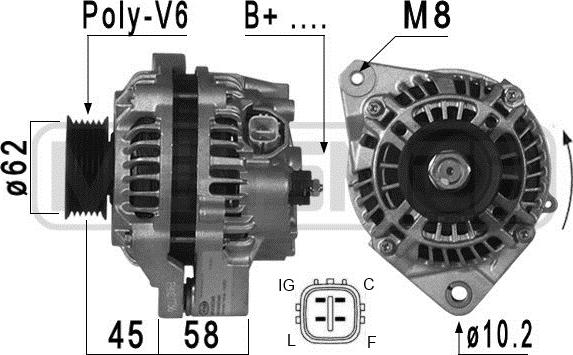 ERA 209008A - Генератор vvparts.bg