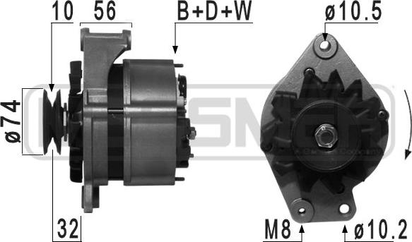 ERA 209007R - Генератор vvparts.bg