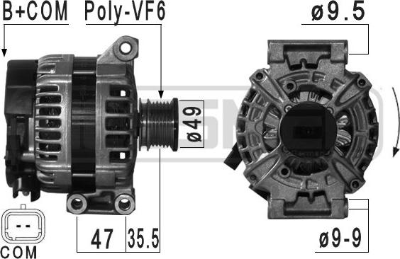 ERA 209031 - Генератор vvparts.bg