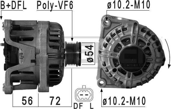 ERA 210943 - Генератор vvparts.bg