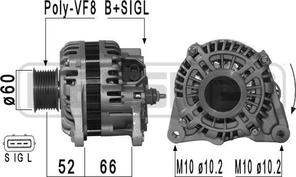 ERA 210954A - Генератор vvparts.bg