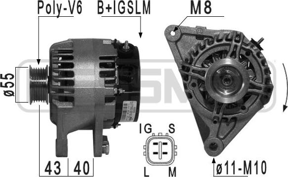 ERA 210980 - Генератор vvparts.bg