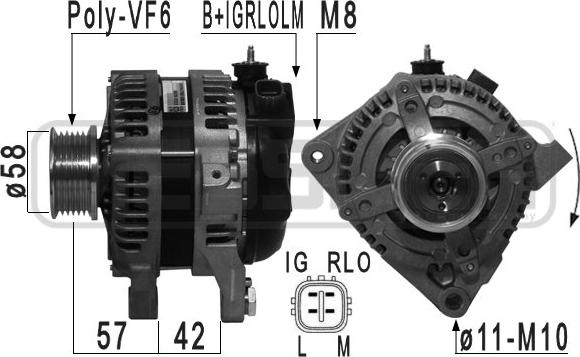 ERA 210979A - Генератор vvparts.bg