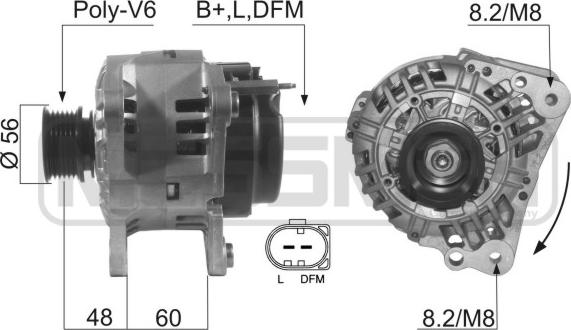 ERA 210447 - Генератор vvparts.bg