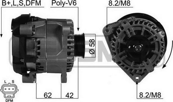 ERA 210459 - Генератор vvparts.bg