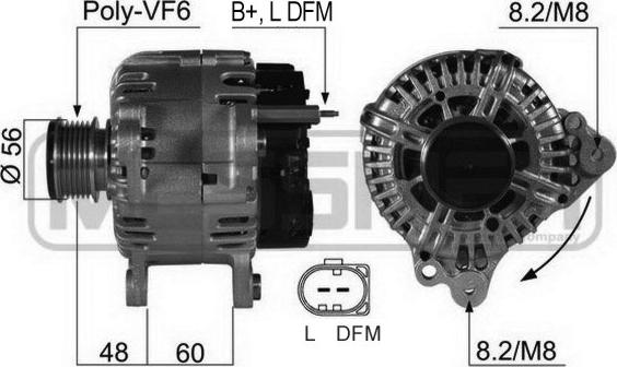 ERA 210469 - Генератор vvparts.bg