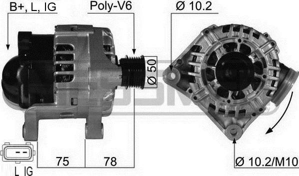 ERA 210464 - Генератор vvparts.bg