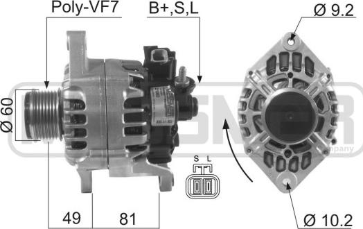 ERA 210463 - Генератор vvparts.bg