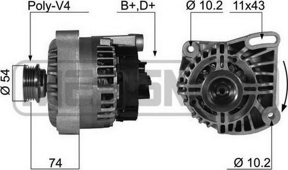 ERA 210405A - Генератор vvparts.bg