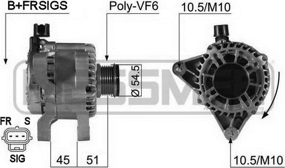 ERA 210432 - Генератор vvparts.bg