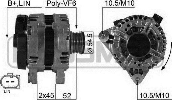 ERA 210426A - Генератор vvparts.bg