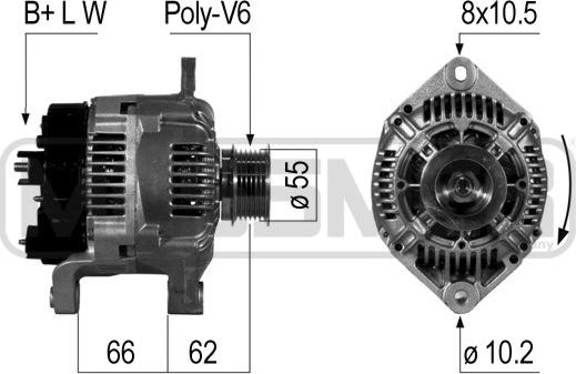 ERA 210478 - Генератор vvparts.bg