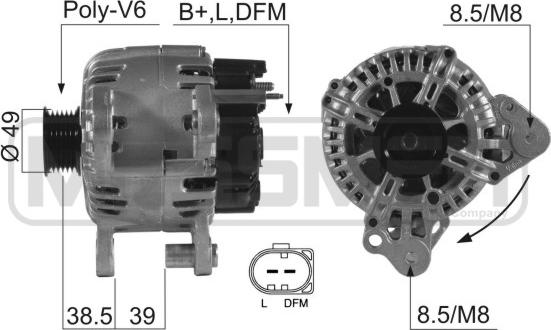 ERA 210544 - Генератор vvparts.bg