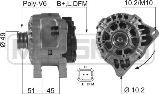 ERA 210545A - Генератор vvparts.bg