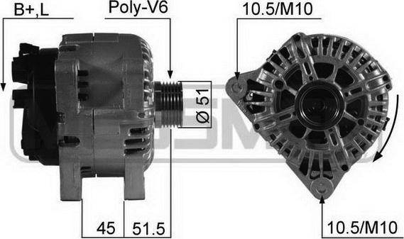 ERA 210543 - Генератор vvparts.bg