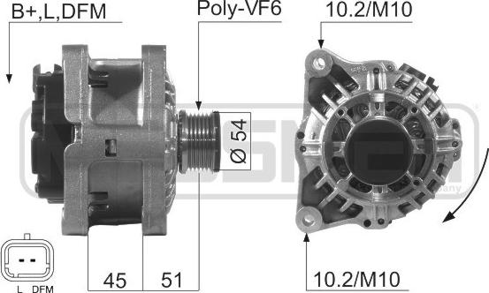 ERA 210507 - Генератор vvparts.bg