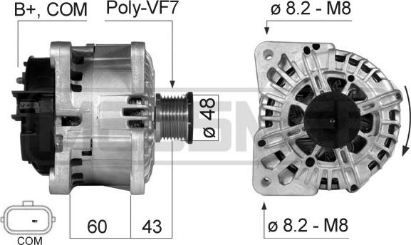 ERA 210510 - Генератор vvparts.bg