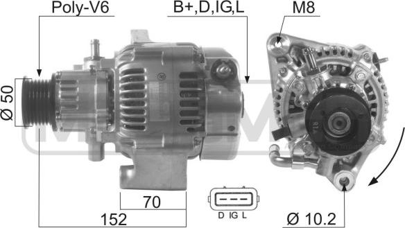 ERA 210587 - Генератор vvparts.bg