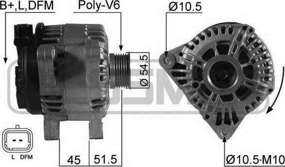 ERA 210538 - Генератор vvparts.bg