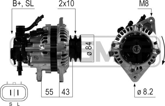 ERA 210645 - Генератор vvparts.bg