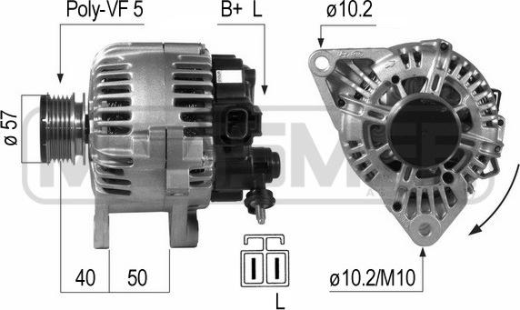 ERA 210650 - Генератор vvparts.bg