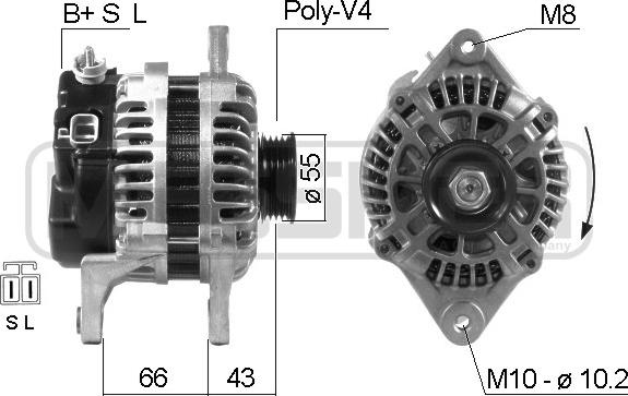 ERA 210658 - Генератор vvparts.bg