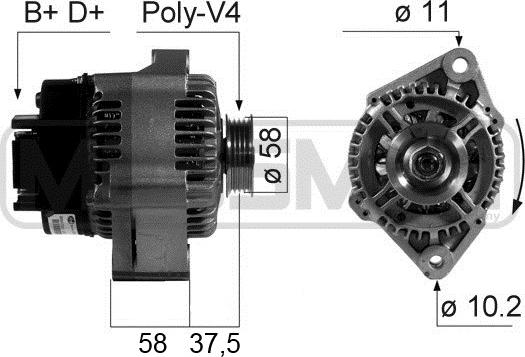 ERA 210667 - Генератор vvparts.bg