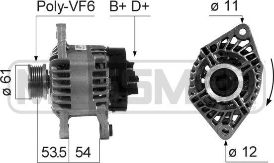 ERA 210686 - Генератор vvparts.bg