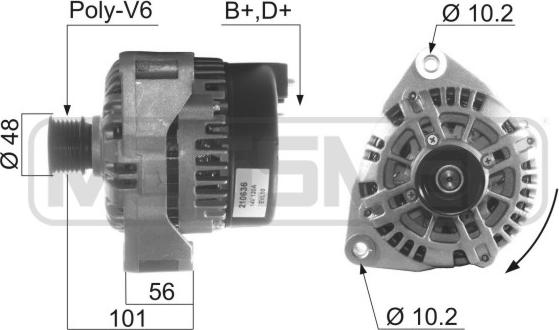 ERA 210636 - Генератор vvparts.bg