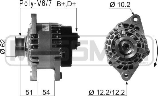 ERA 210631 - Генератор vvparts.bg