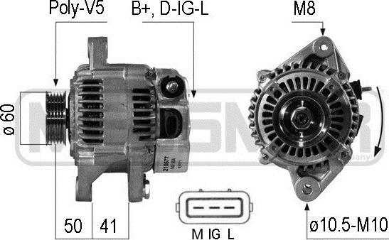 ERA 210677R - Генератор vvparts.bg