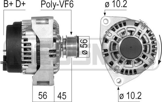 ERA 210098R - Генератор vvparts.bg