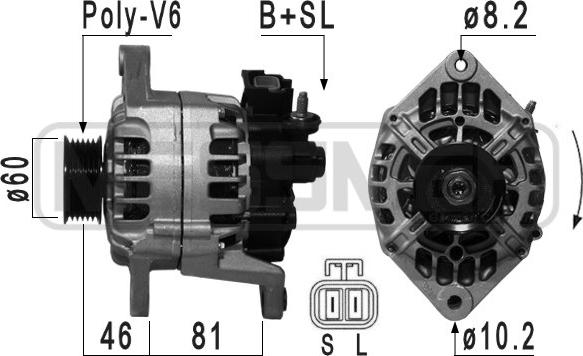 ERA 210046 - Генератор vvparts.bg