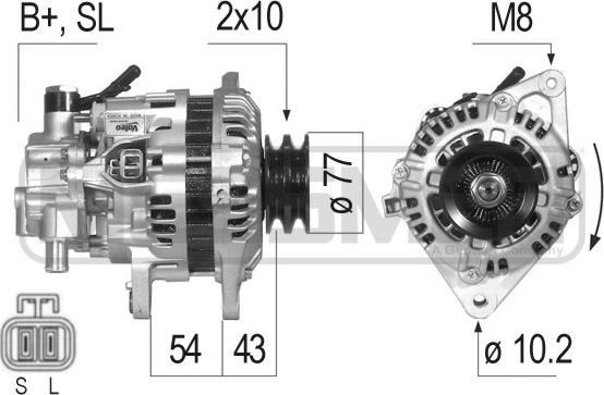 ERA 210018R - Генератор vvparts.bg