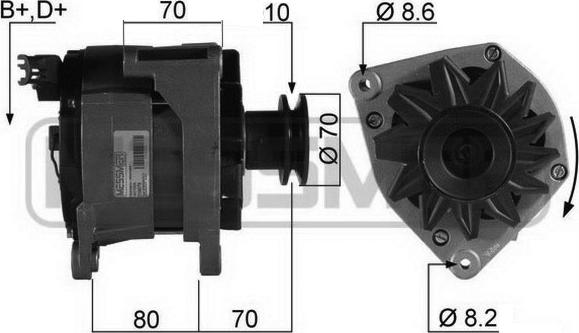 ERA 210078R - Генератор vvparts.bg