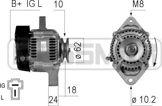 ERA 210148R - Генератор vvparts.bg