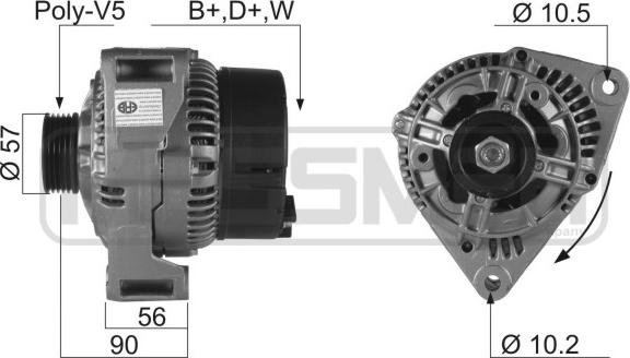 ERA 210157R - Генератор vvparts.bg