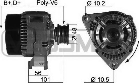 ERA 210102R - Генератор vvparts.bg