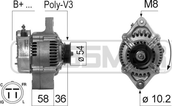 ERA 210119R - Генератор vvparts.bg