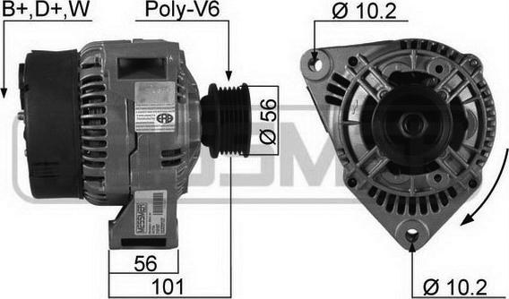 ERA 210187R - Генератор vvparts.bg