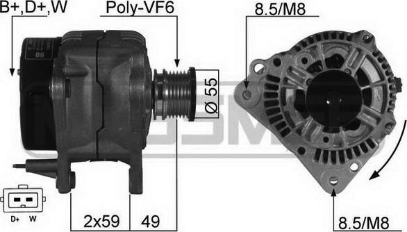 ERA 210125R - Генератор vvparts.bg