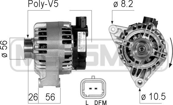 ERA 210123R - Генератор vvparts.bg