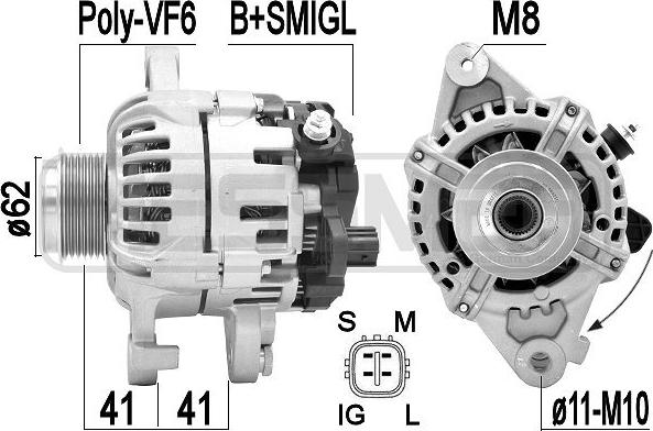 ERA 210896A - Генератор vvparts.bg