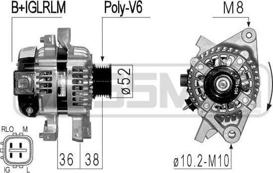 ERA 210840 - Генератор vvparts.bg